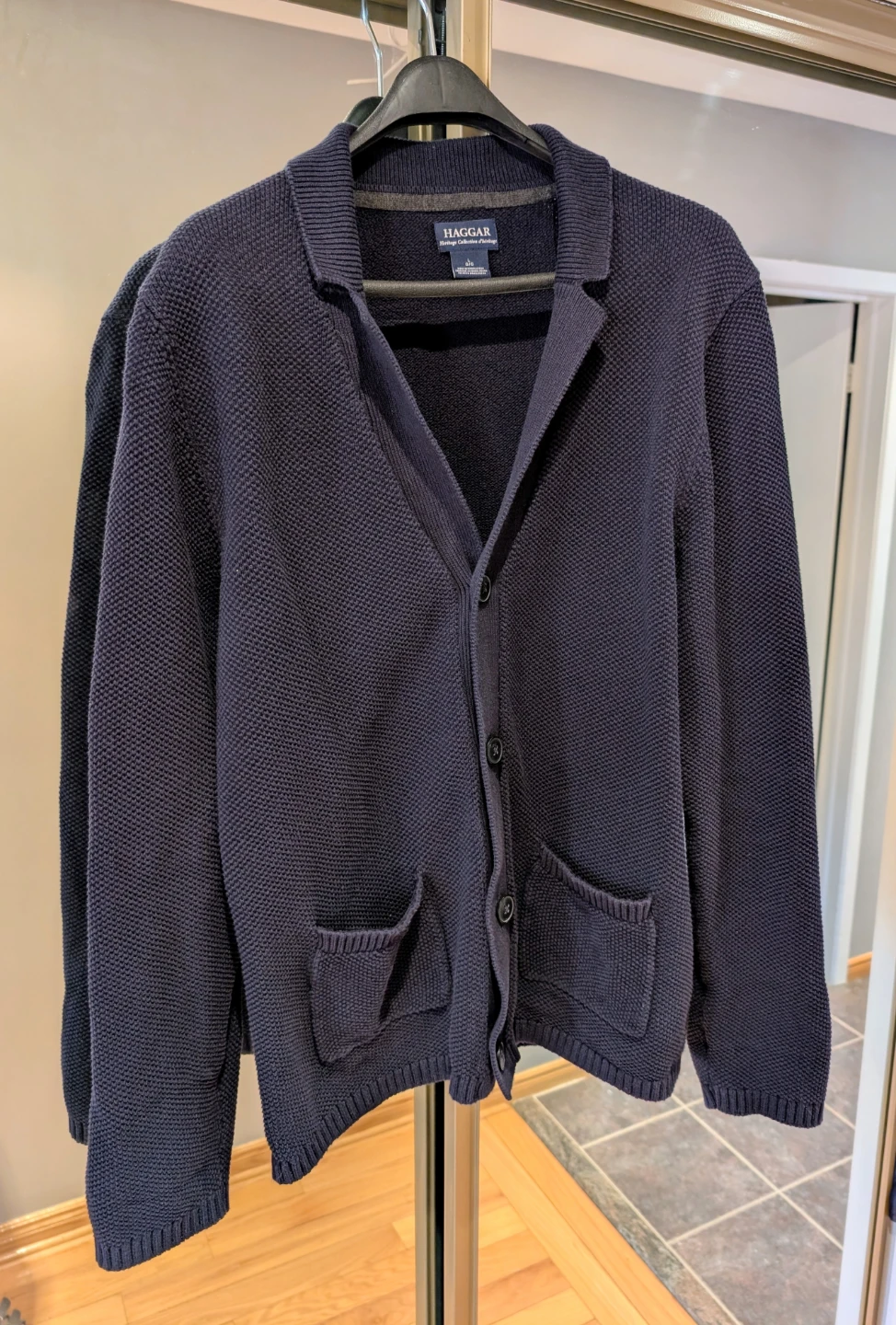 Haggar Heritage Collection Cardigan - Navy, Size L