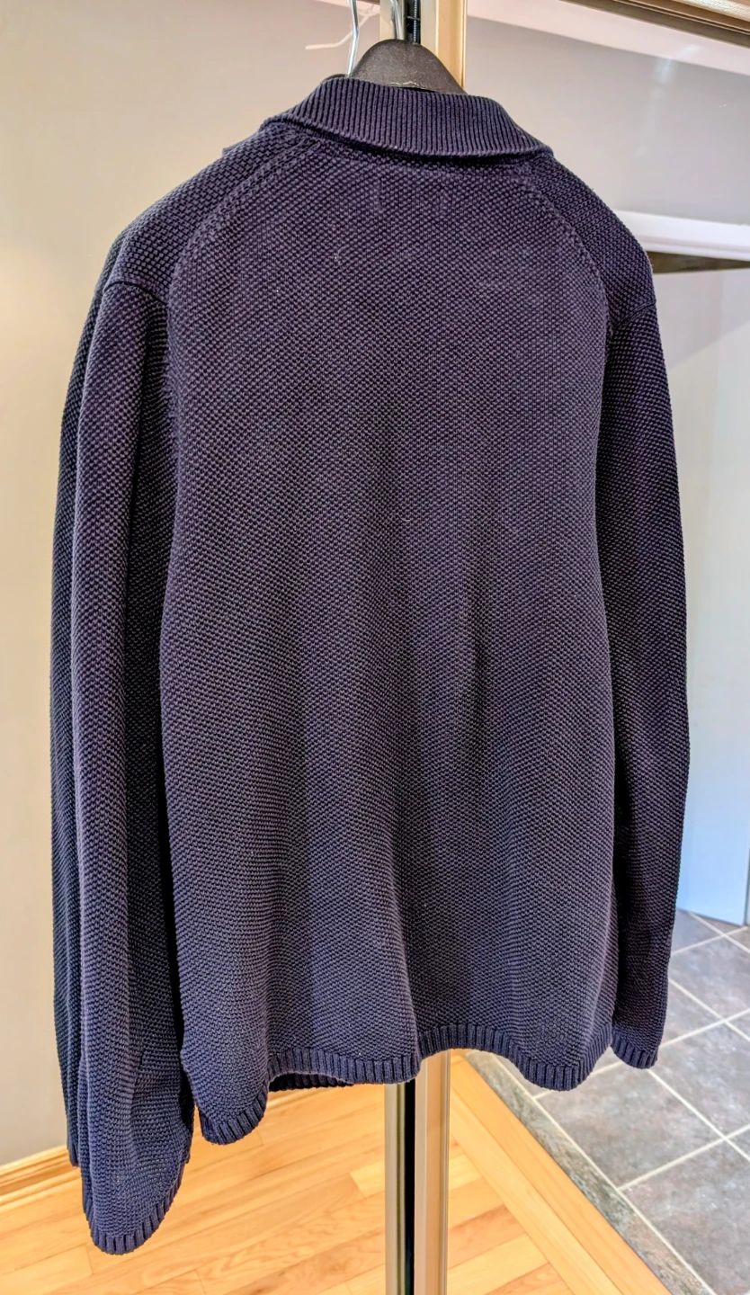 Haggar Heritage Collection Cardigan - Navy, Size L - photo 3