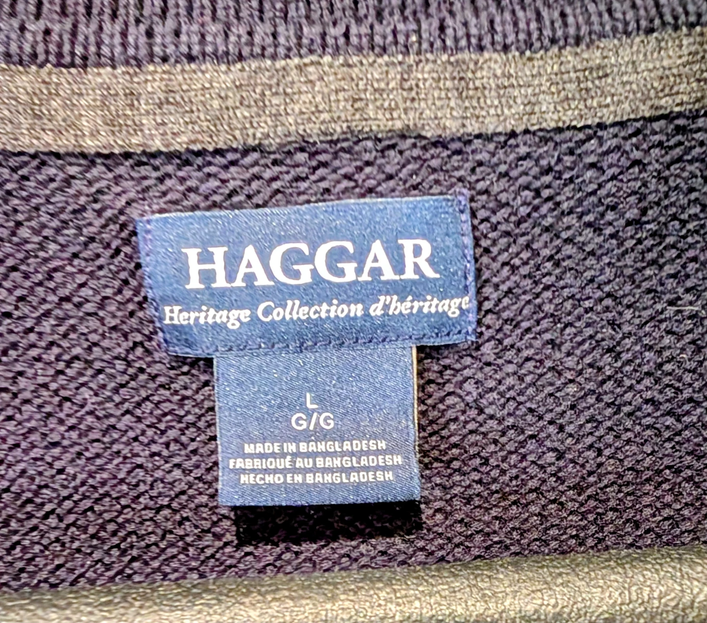 Haggar Heritage Collection Cardigan - Navy, Size L - photo 4