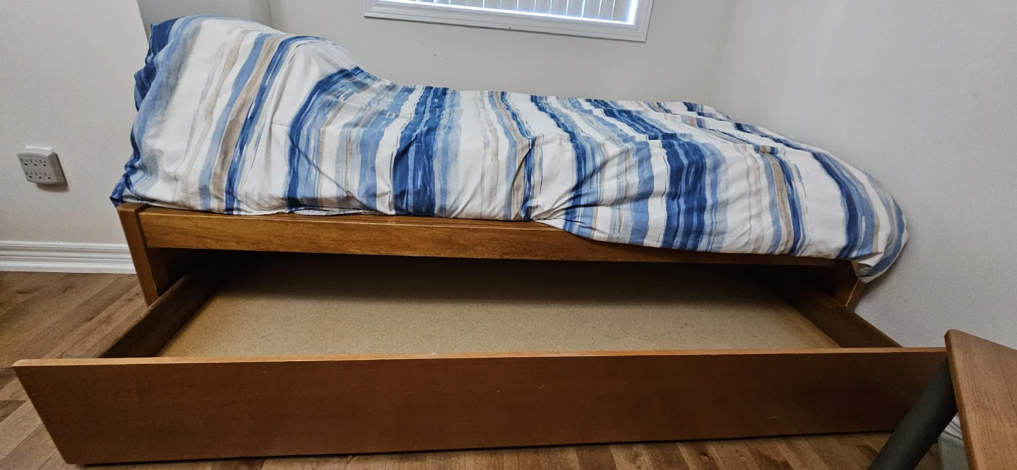 Wooden Twin Daybed with Drawer