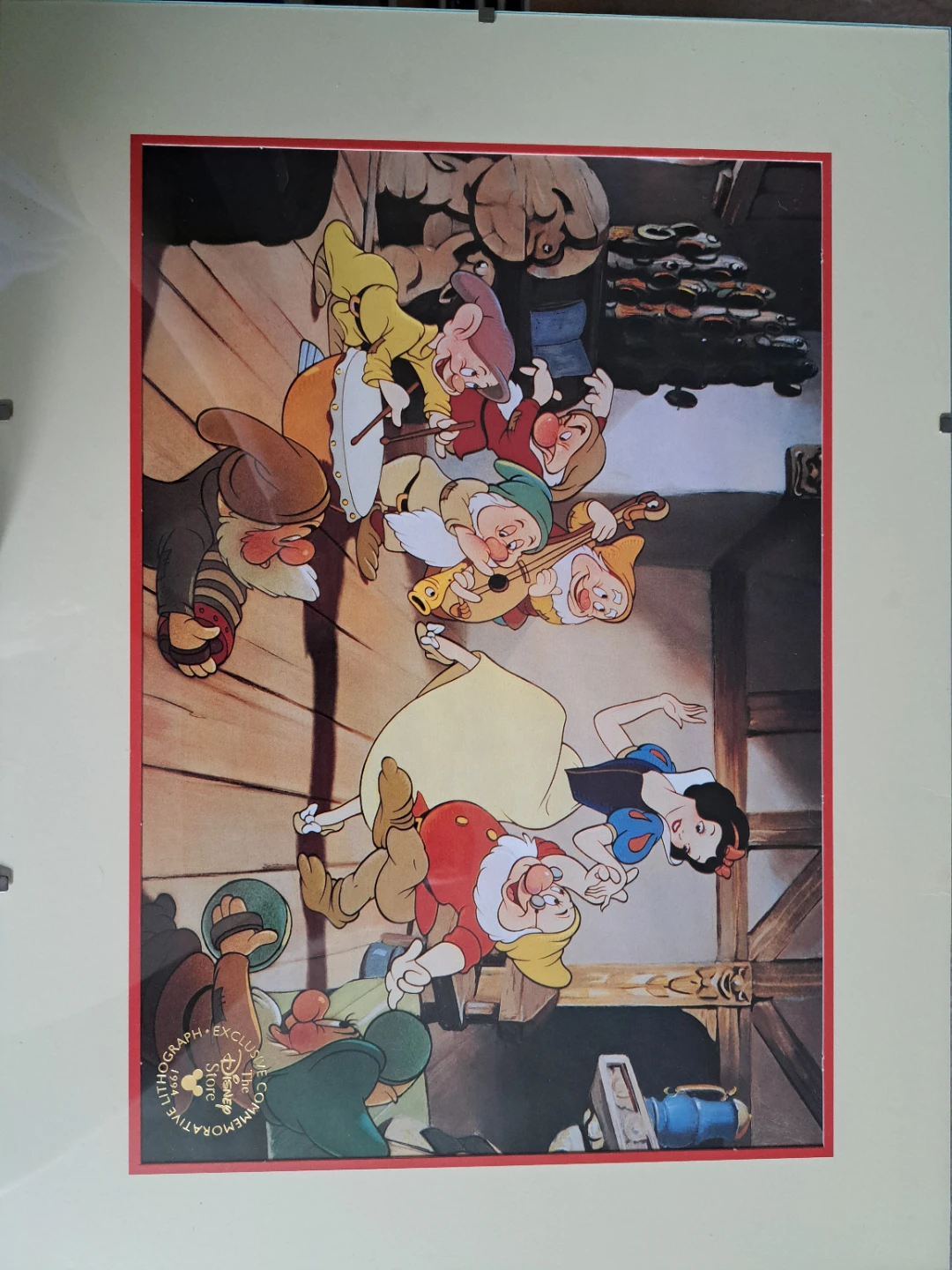 Disney Snow White and the Seven Dwarfs Lithograph