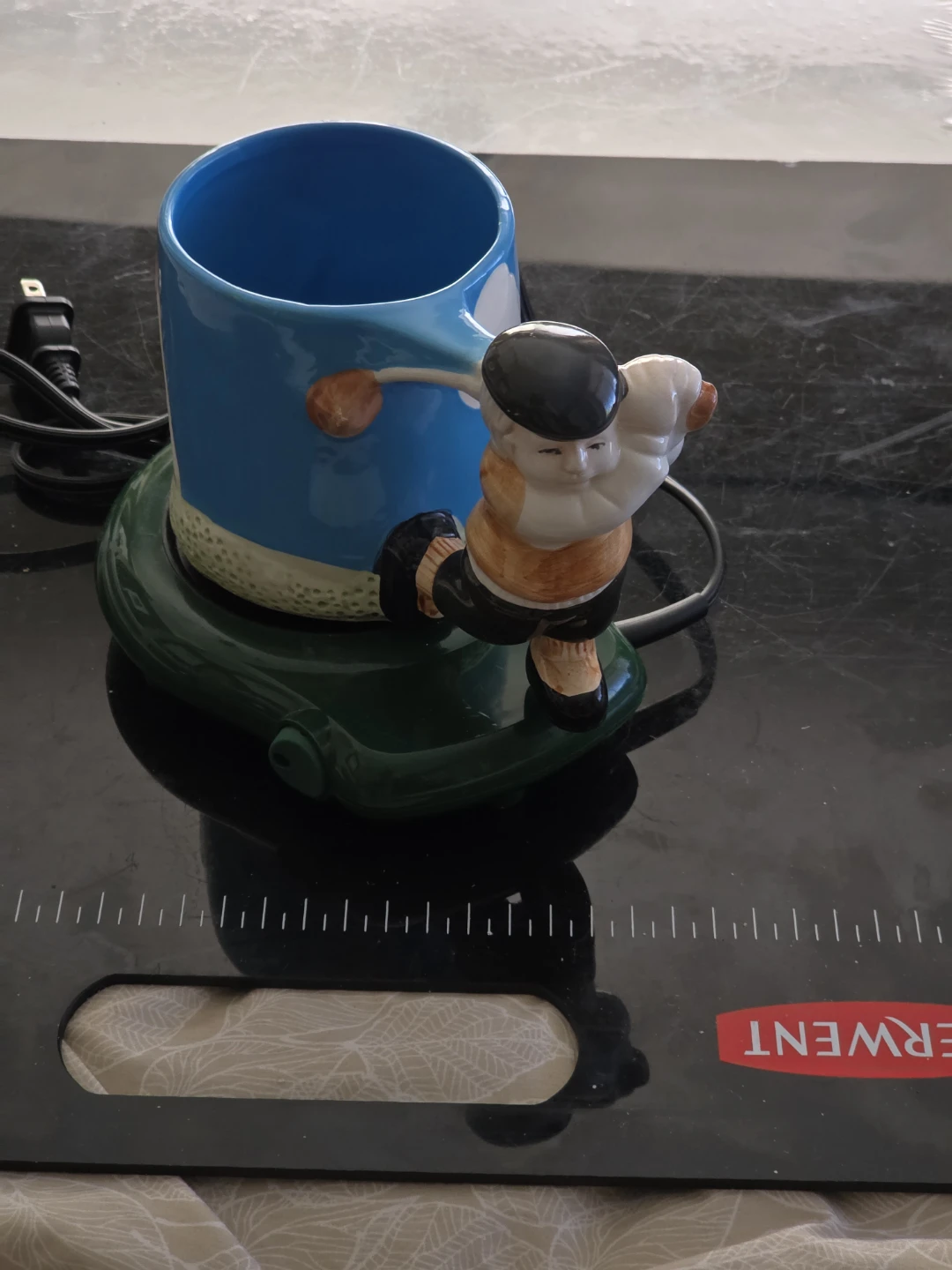 Vintage "Golfer" Ceramic Mug Cup Warmer