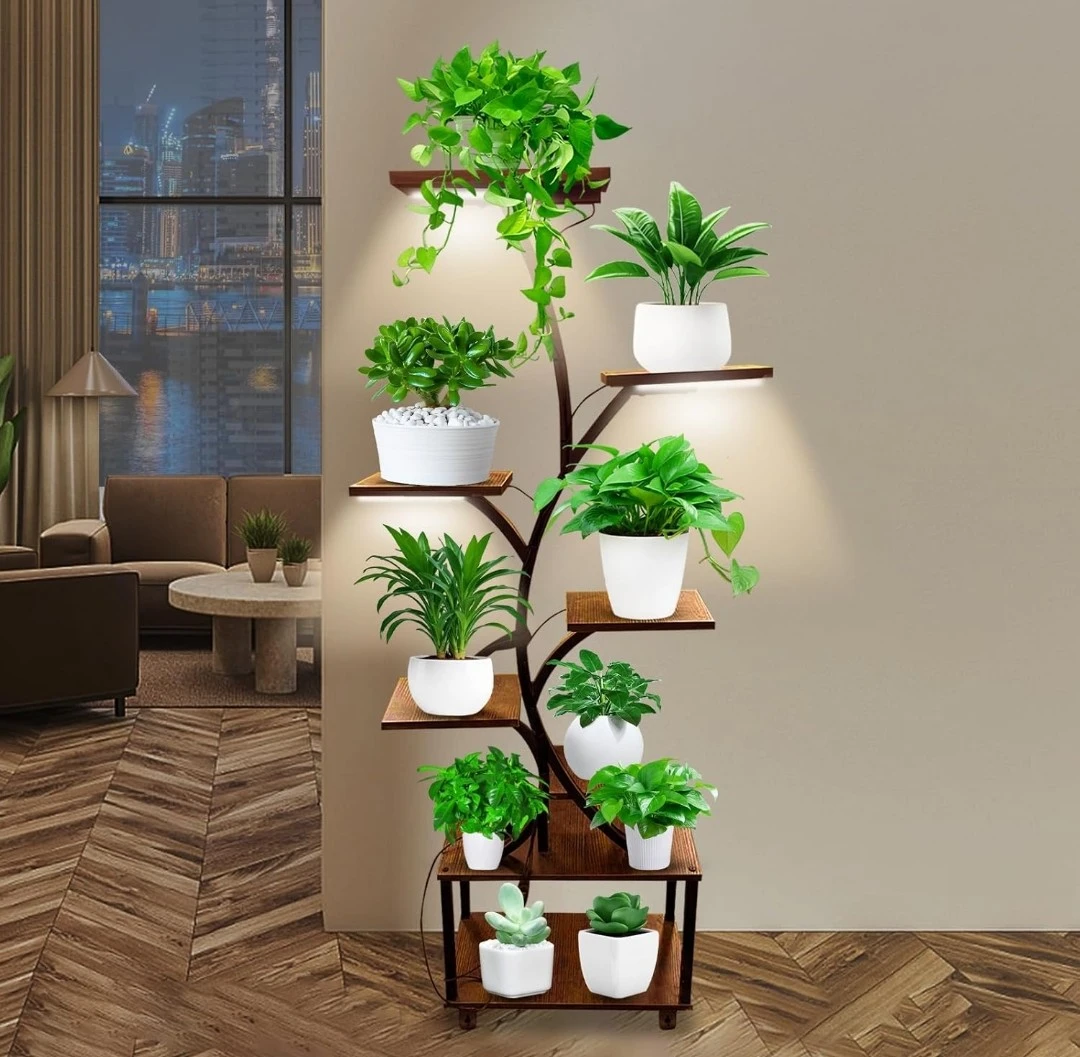 7-Tier Plant Stand with Lights