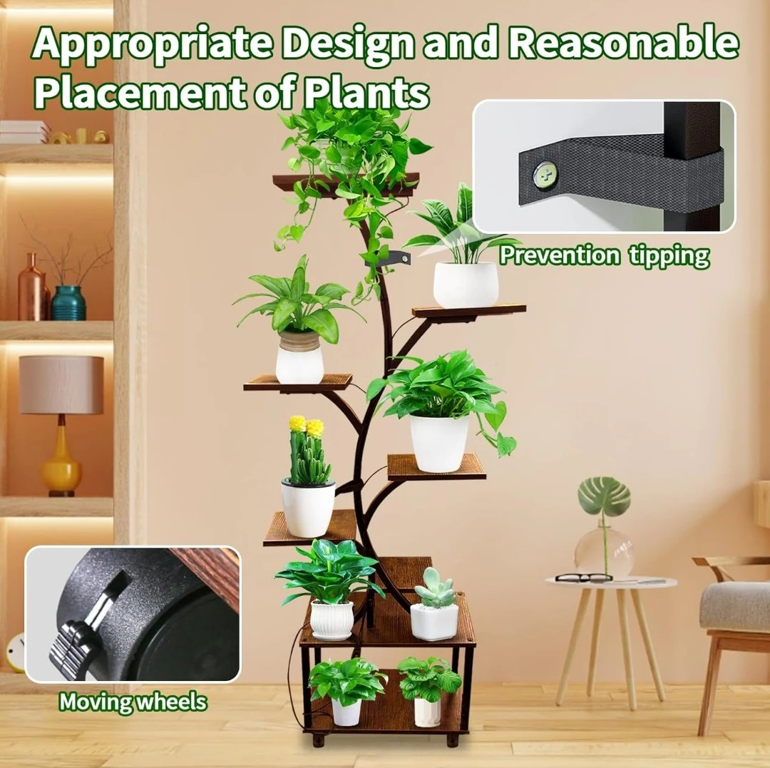 7-Tier Plant Stand with Lights - photo 2