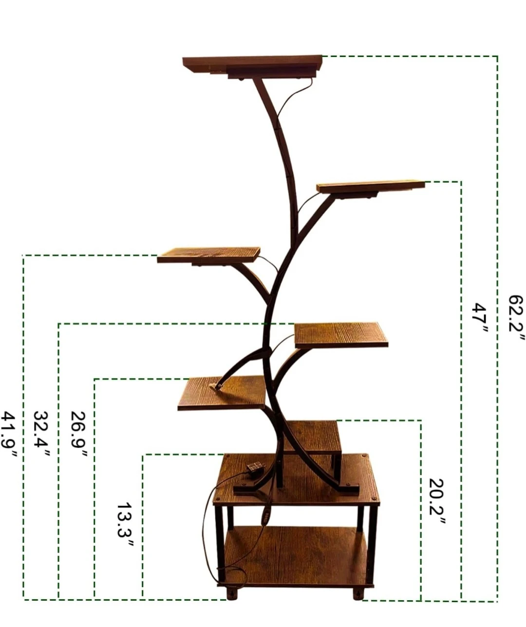 7-Tier Plant Stand with Lights - photo 3