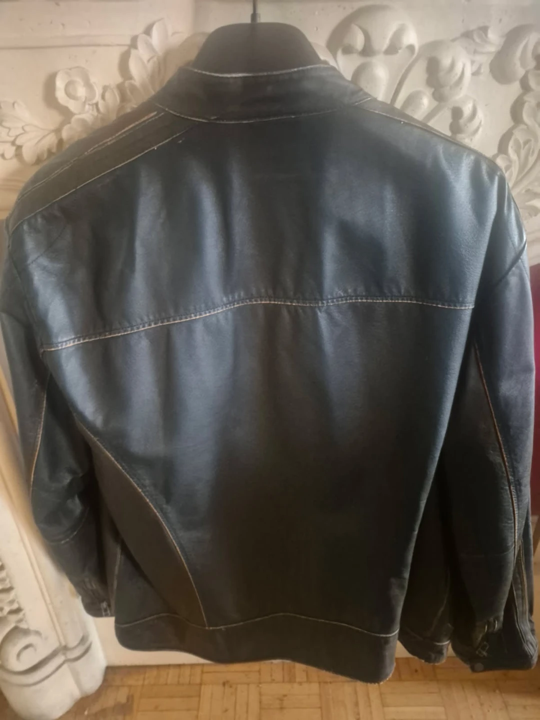 Leather Jacket  with red lining  Dragon Lining - photo 3