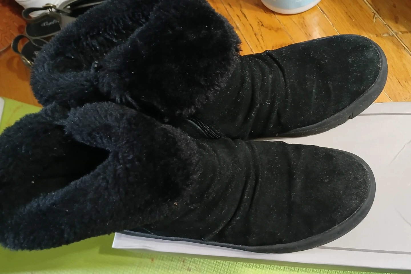 Black Boots .