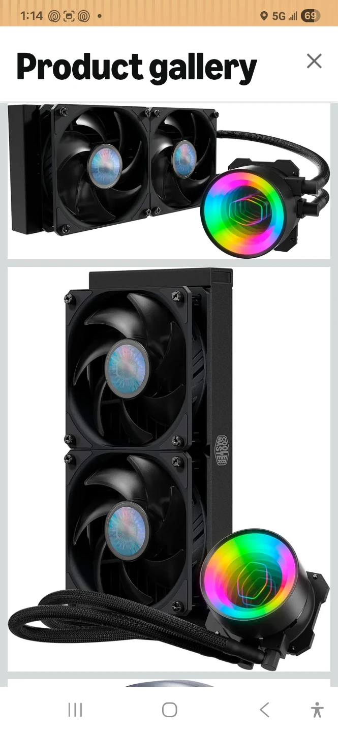 Cooler Master MasterLiquid ML240L RGB Liquid CPU Cooler