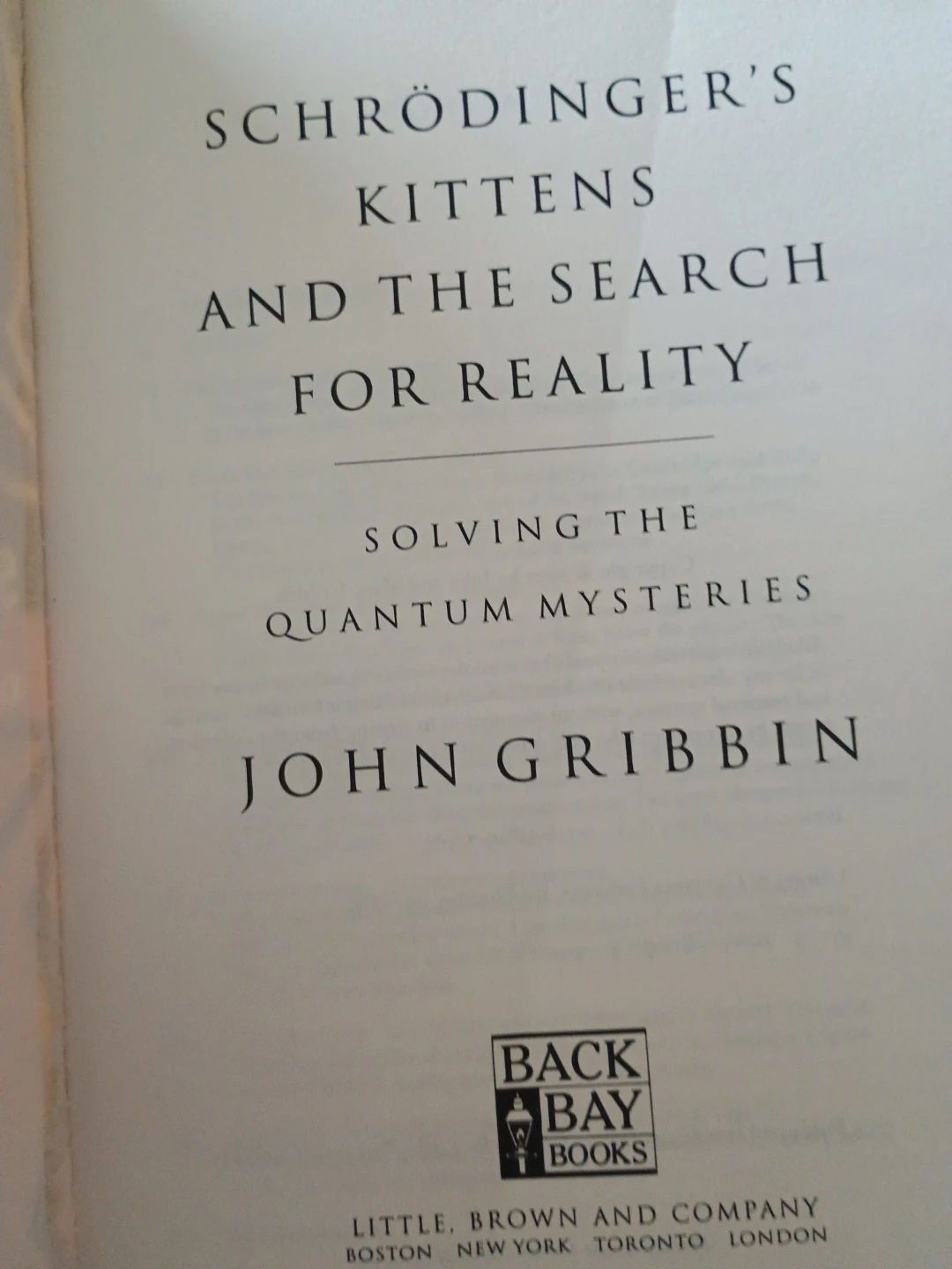 👍 Schrödinger's Kittens + Search for Reality by John Gribbin - photo 3