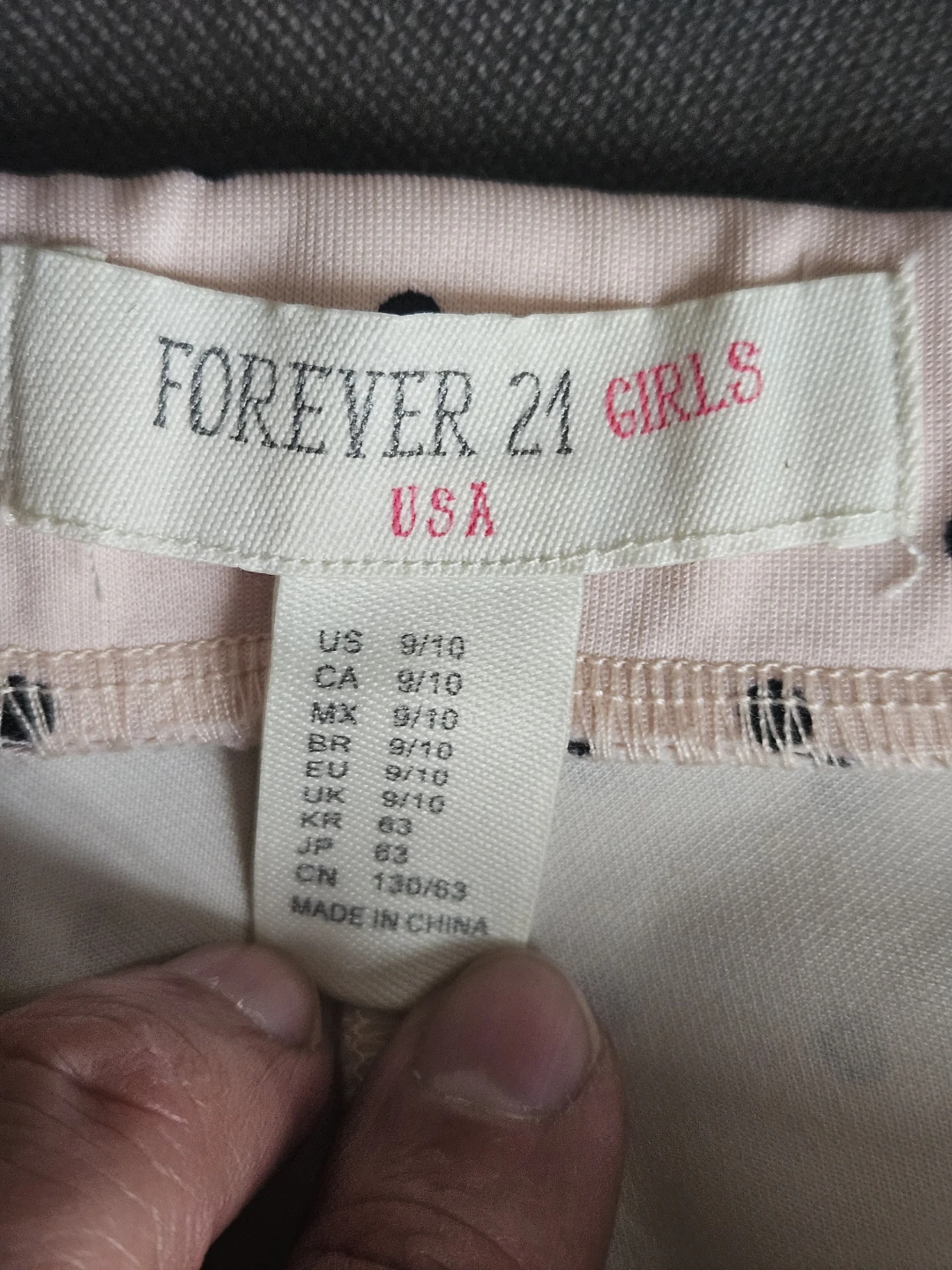 Forever 21 Girls Polka Dot Skirt Size 9/10 - photo 3