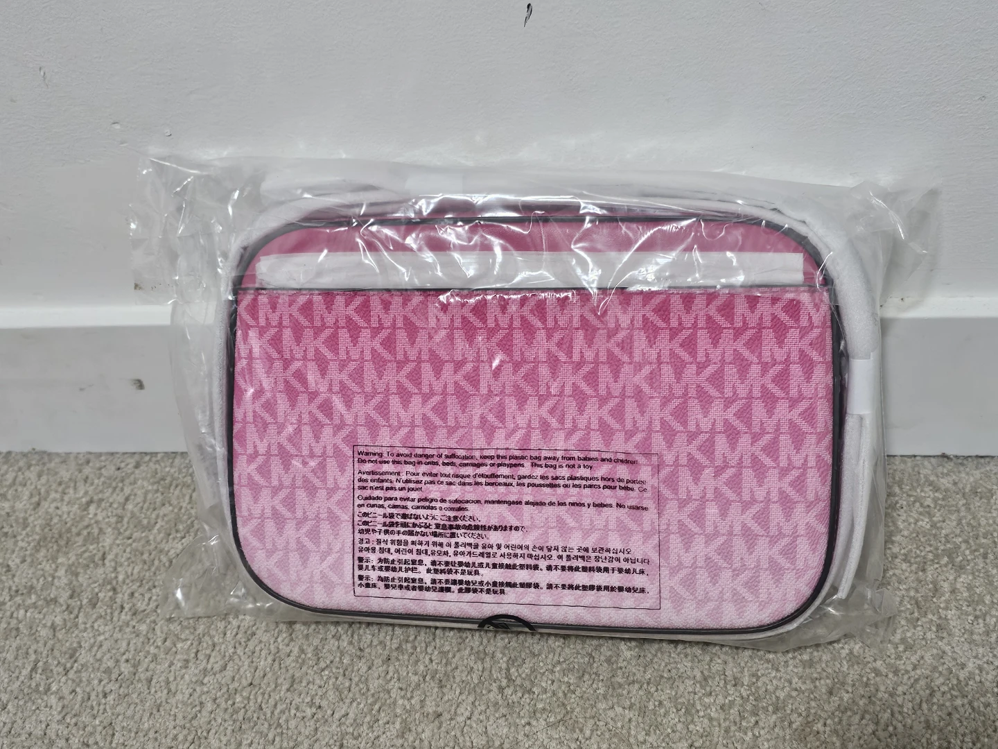 BNWT Michael Kors Pink "MK" Monogram Bag - PRICE FIRM - photo 2