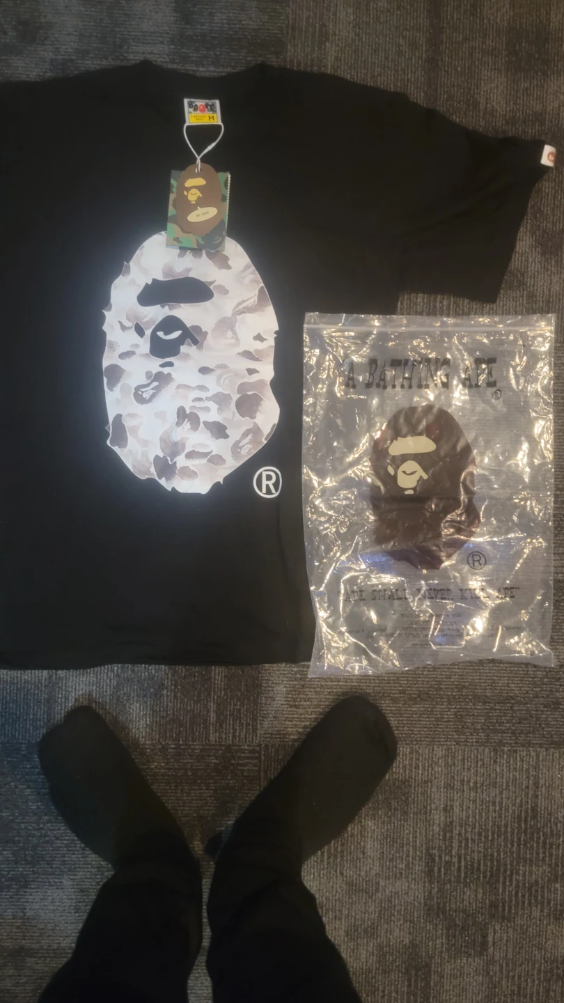 A Bathing Ape BAPE Camo Face T-Shirt