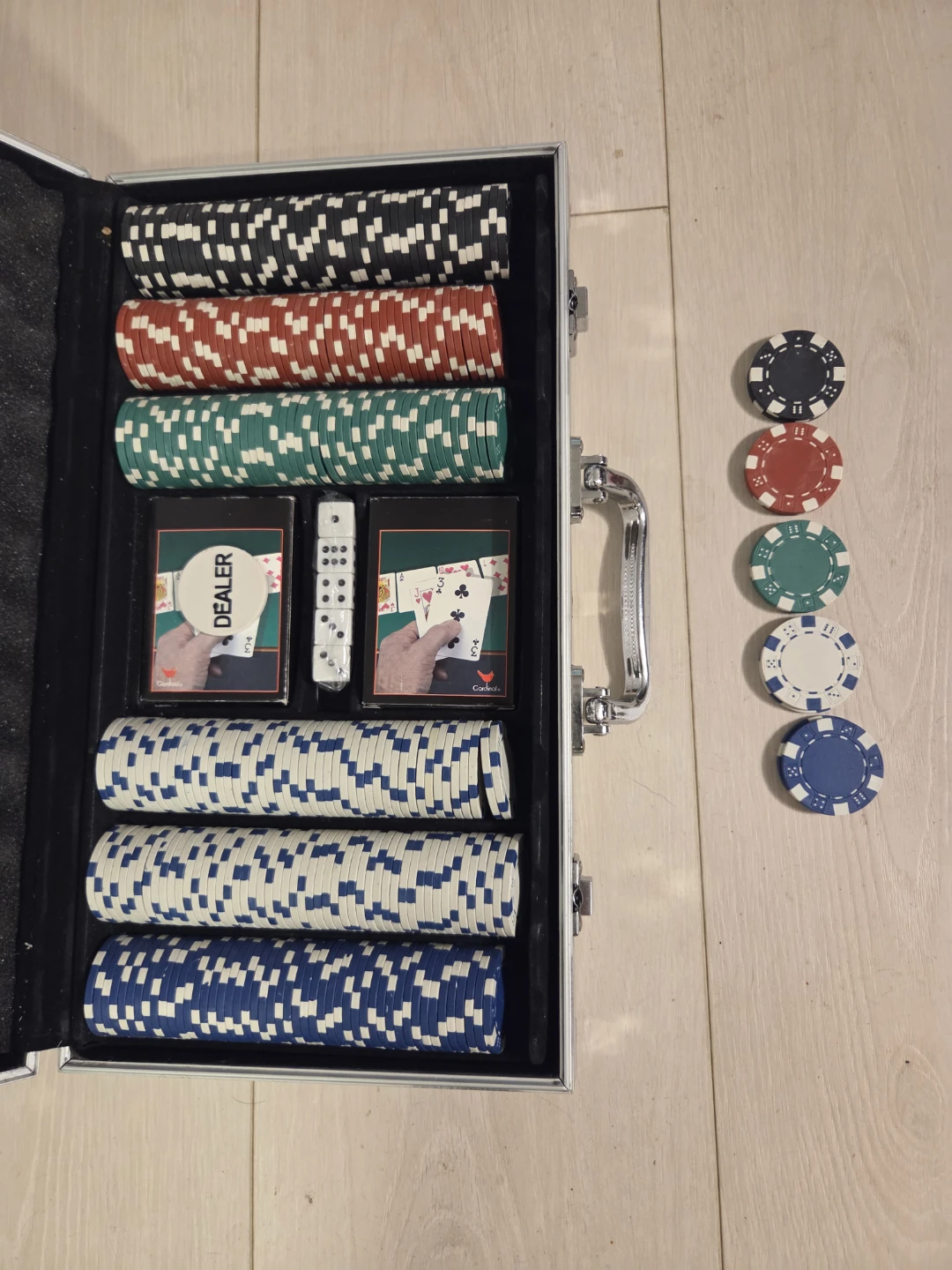 Poker Chip Set with Case 38×7×22cm - photo 2