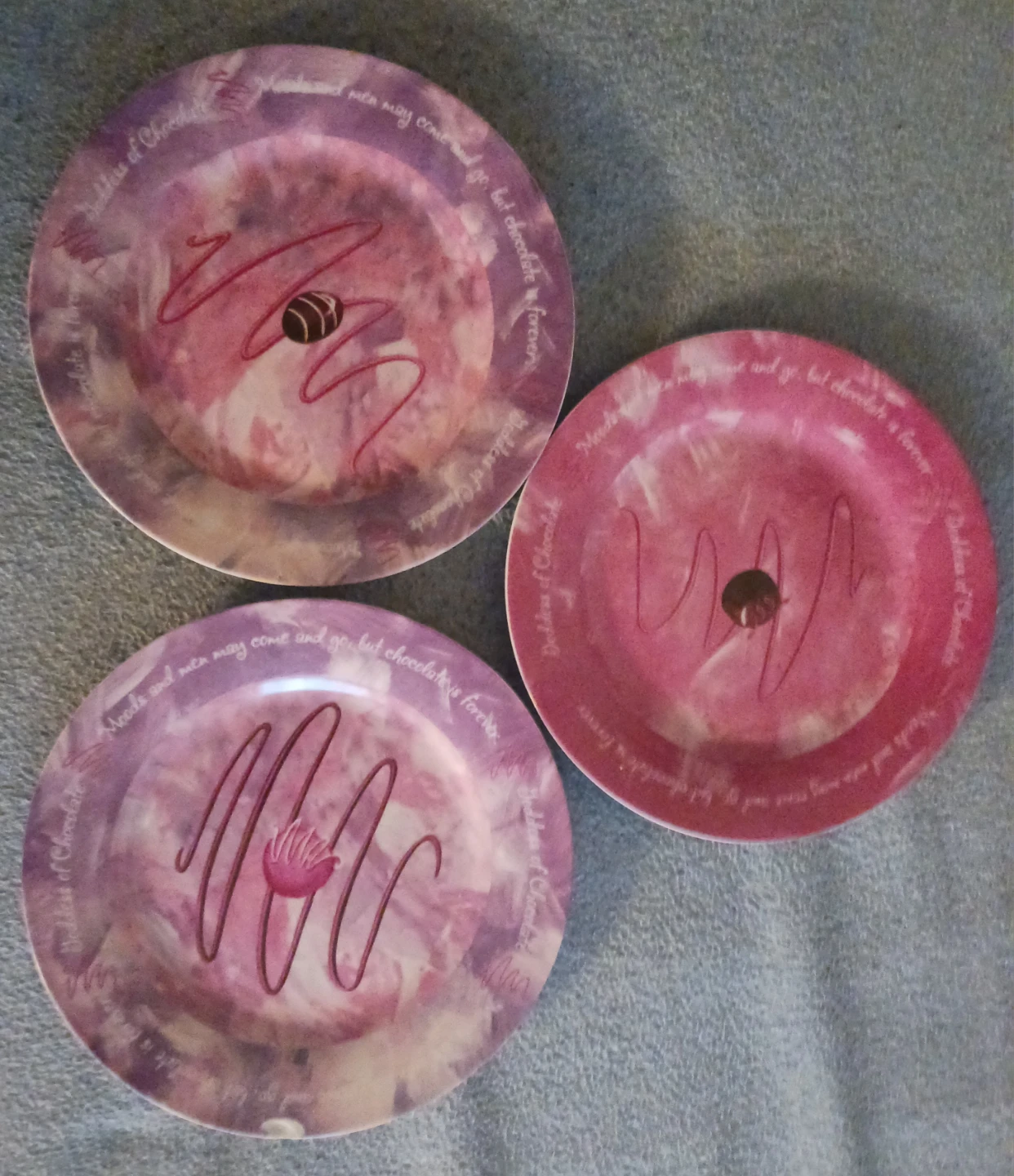 Goddess of Chocolate Dessert Plates (Set of 3)