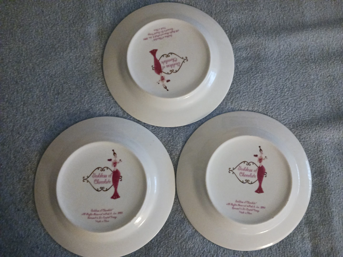 Goddess of Chocolate Dessert Plates (Set of 3) - photo 2