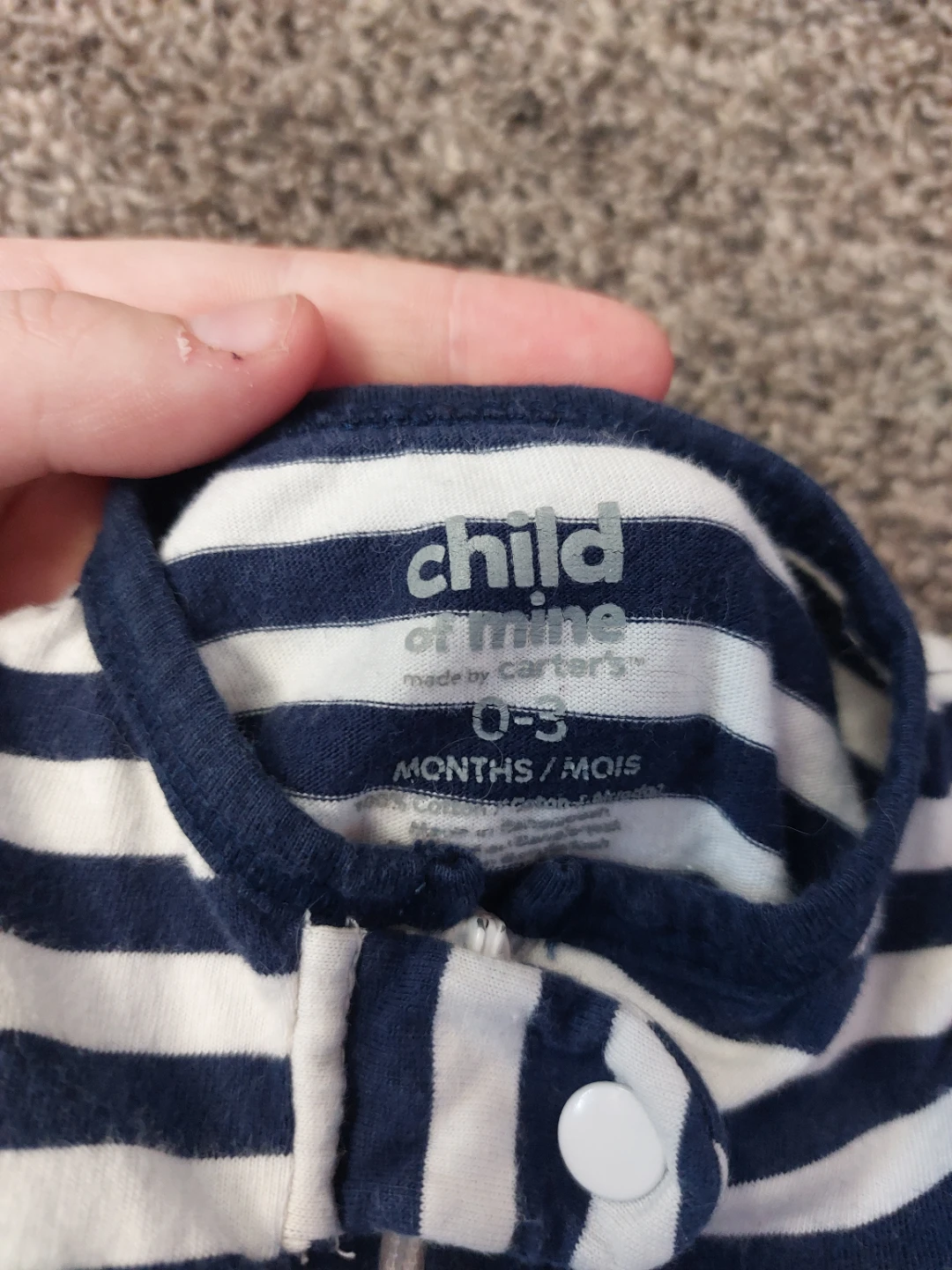 Stripped newborn onsie - photo 2