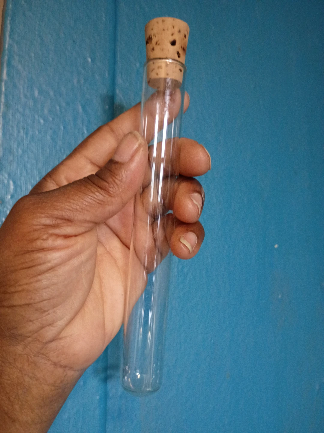 Glass Test Tubes with Corks (Set of 30) + Black metal basket - photo 3