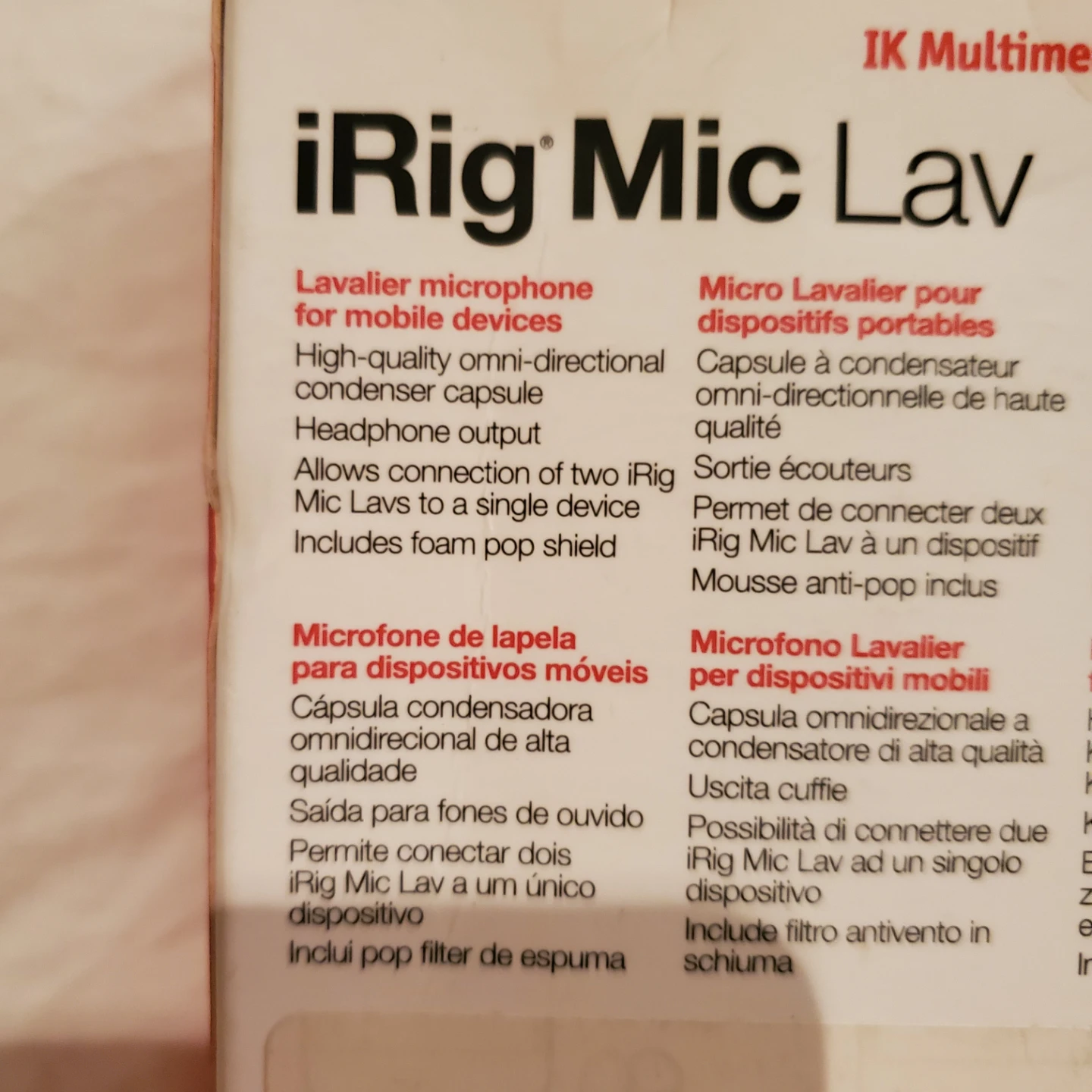 IK Multimedia iRig Mic Lav Lavalier Microphone - photo 2