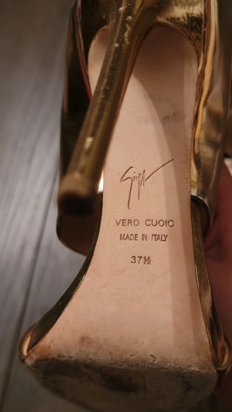 Giuseppe Zanotti Rose Gold Metallic Stilettos - photo 4