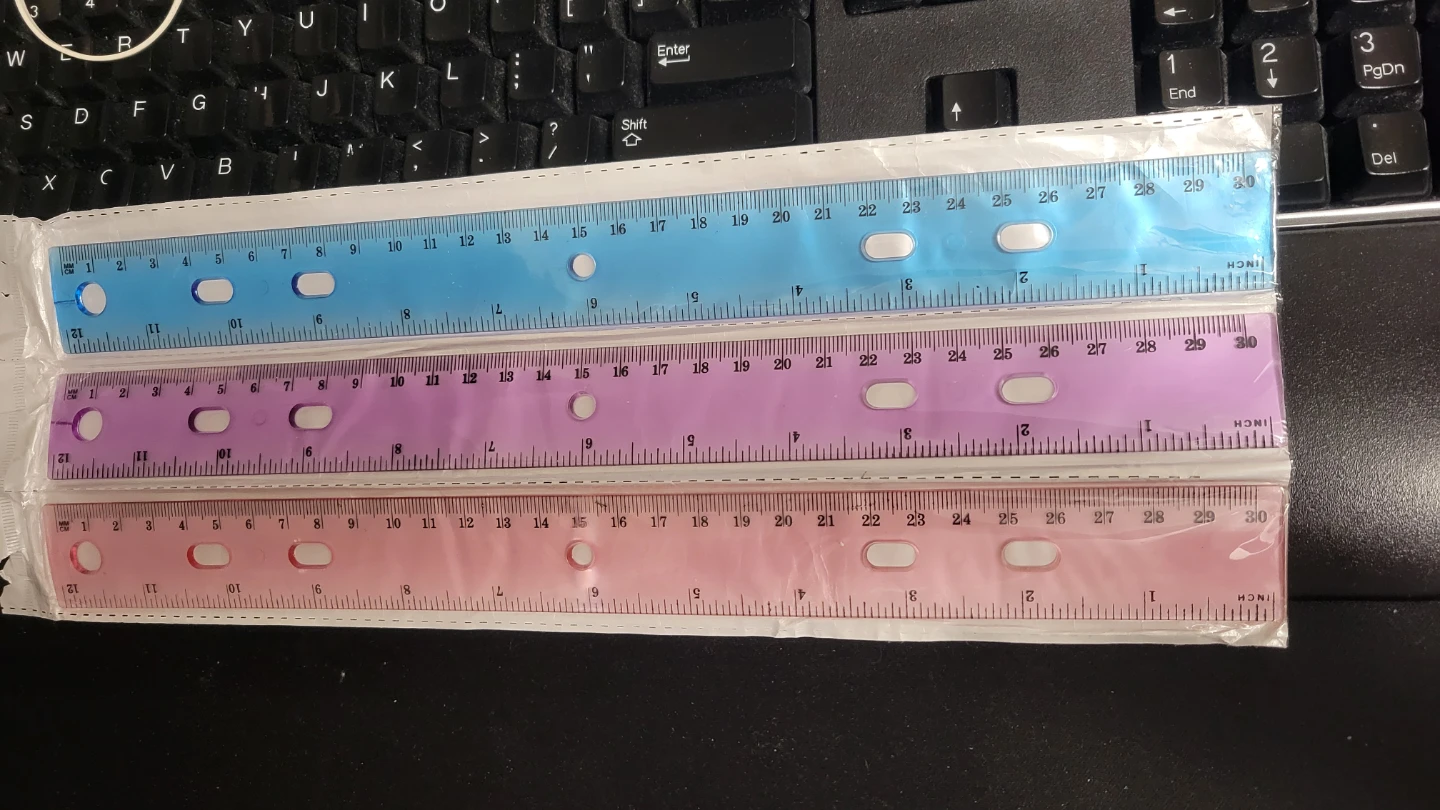 30cm Plastic Rulers (Set of 3)