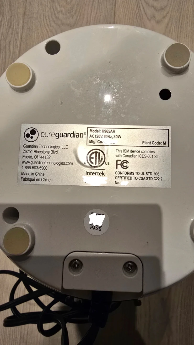 PureGuardian 1-Gallon Untrasonic Humidifier H965AR - photo 3