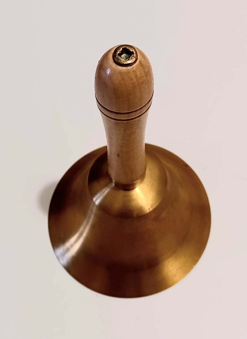 Large Polished Brass Bell - photo 3