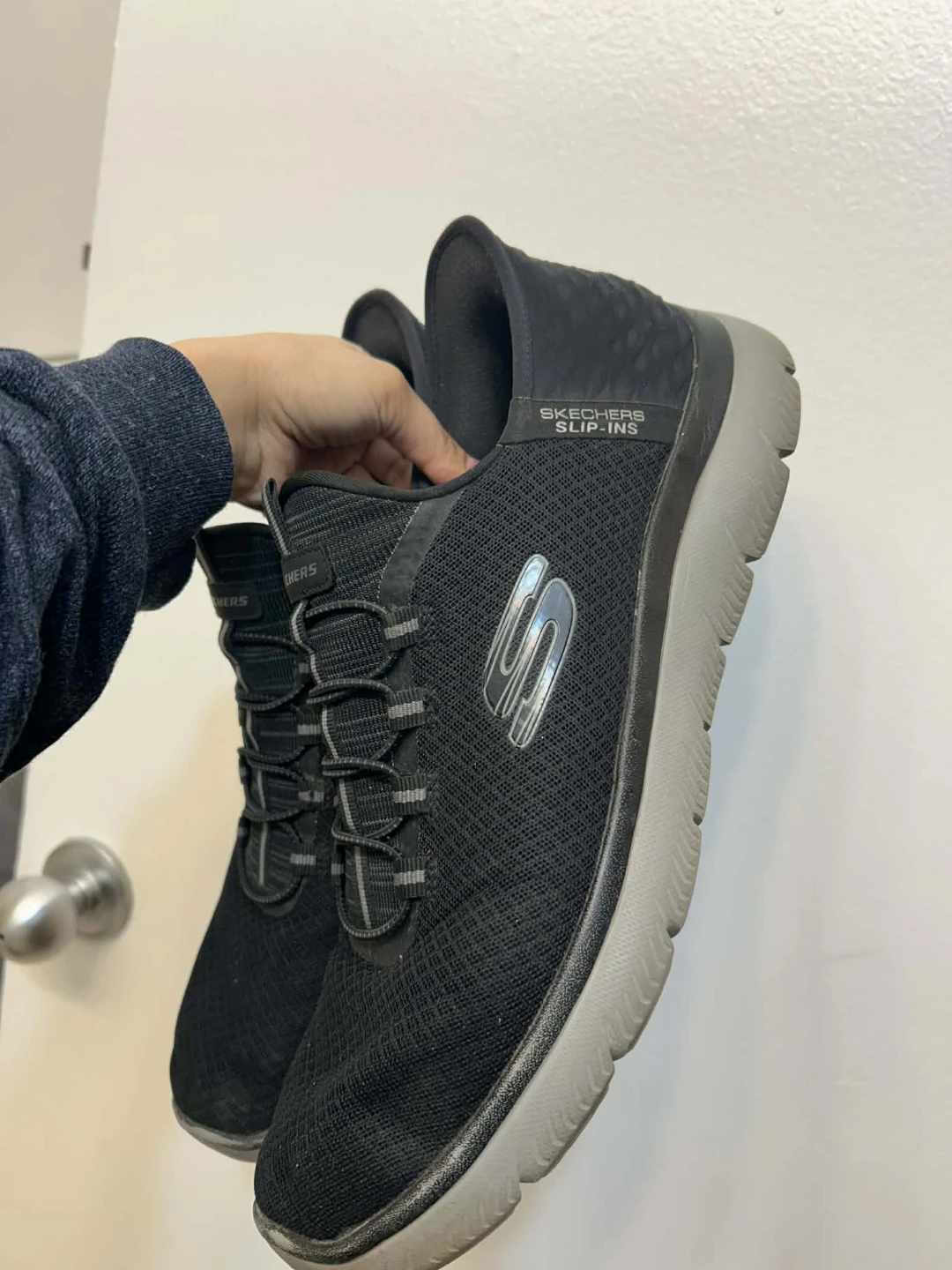 Skechers Slip-Ins Black Men's Shoes Size 13