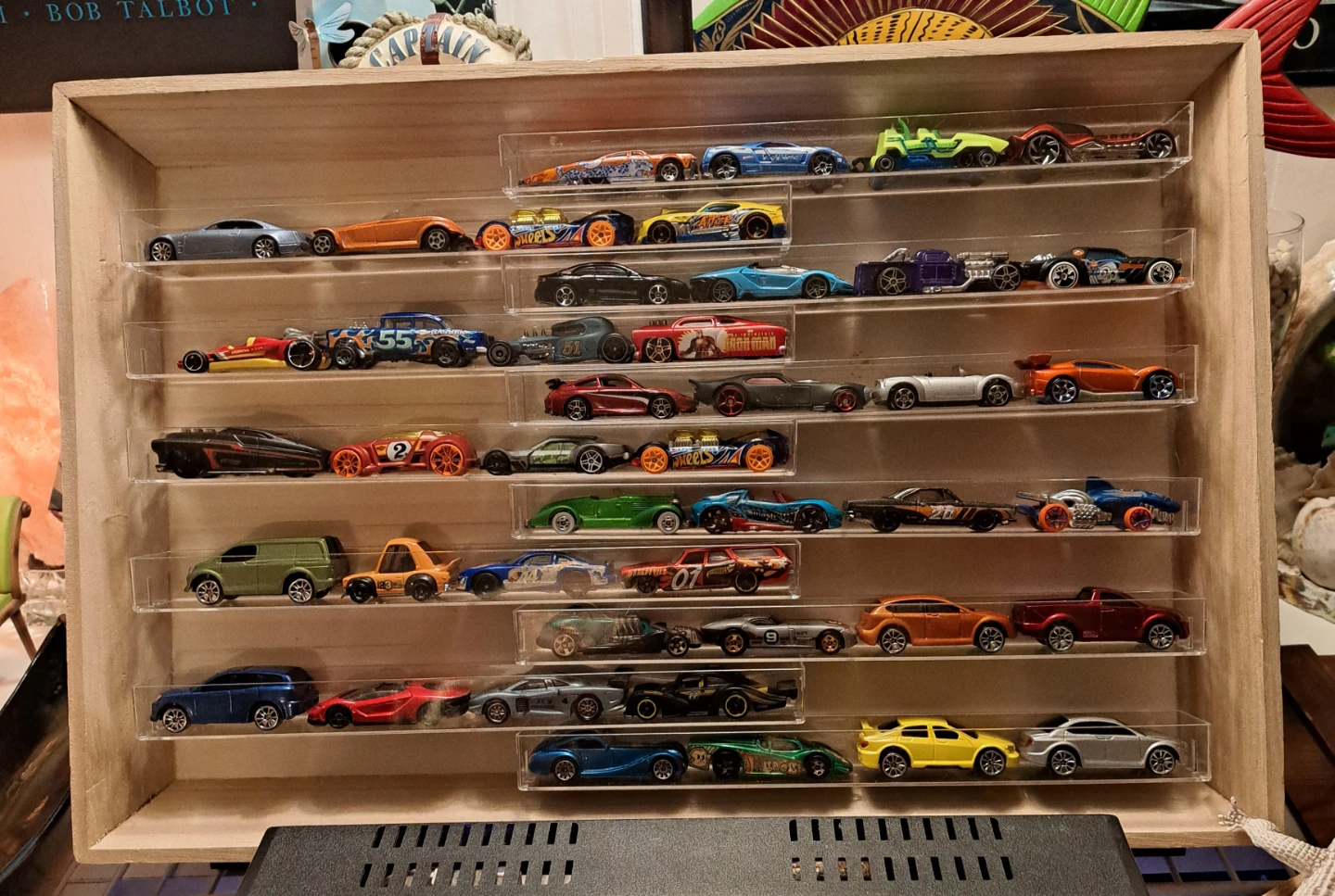 Hot Wheels Die-cast Cars Collection Display Wall Art