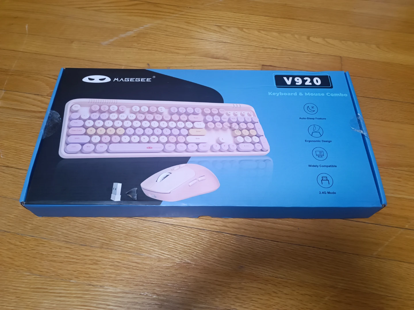 MageGee V920 Wireless Keyboard and Mouse Combo - Purple - photo 2