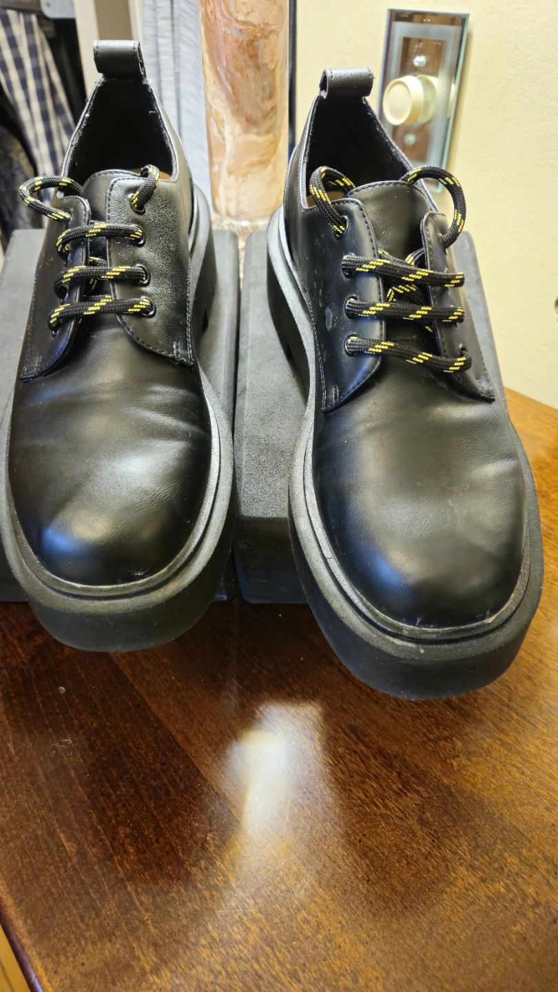 H&M Black Chunky Platform Shoes Size 40