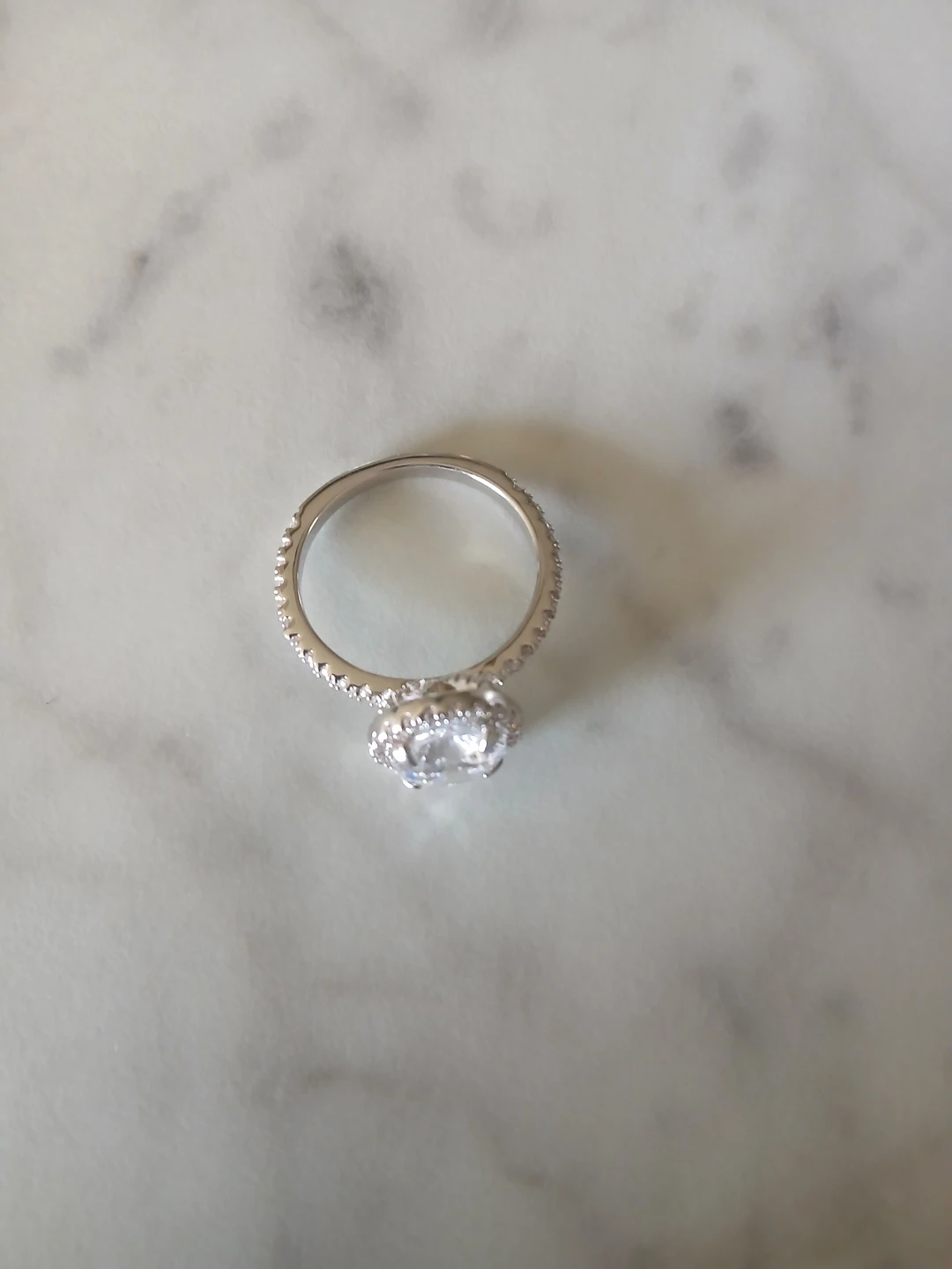 Silver cubic zaconia ring size 10 - photo 2