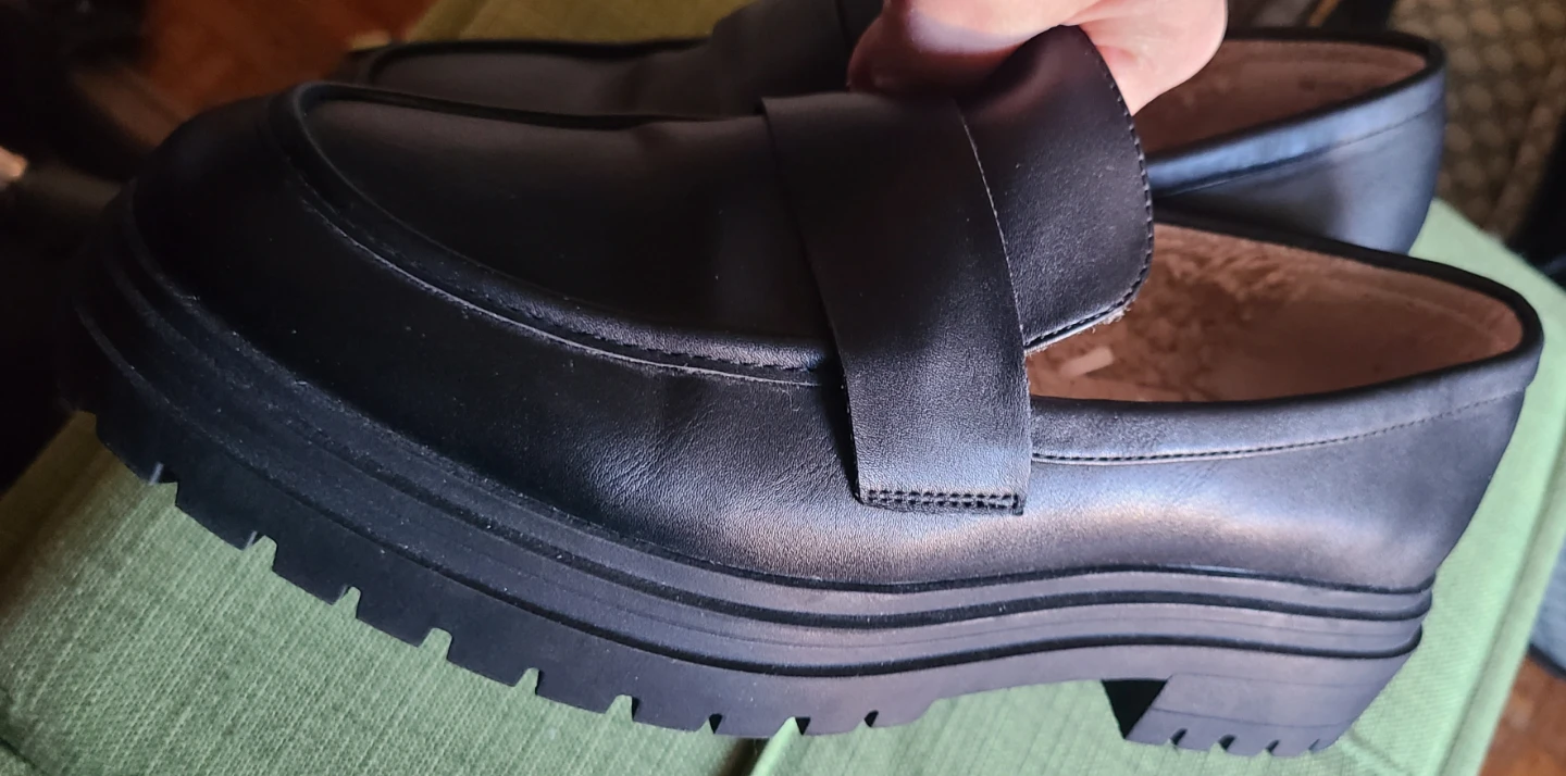 Primark Black Faux Fur Lined Loafers