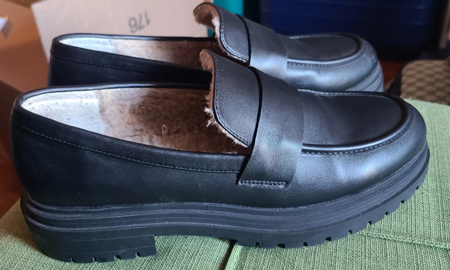 Primark Black Faux Fur Lined Loafers - photo 3