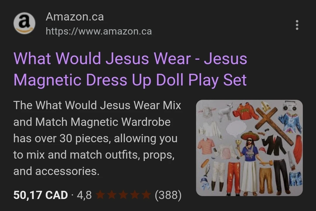 What Would Jesus Wear Magnetic Dress Up. - photo 4