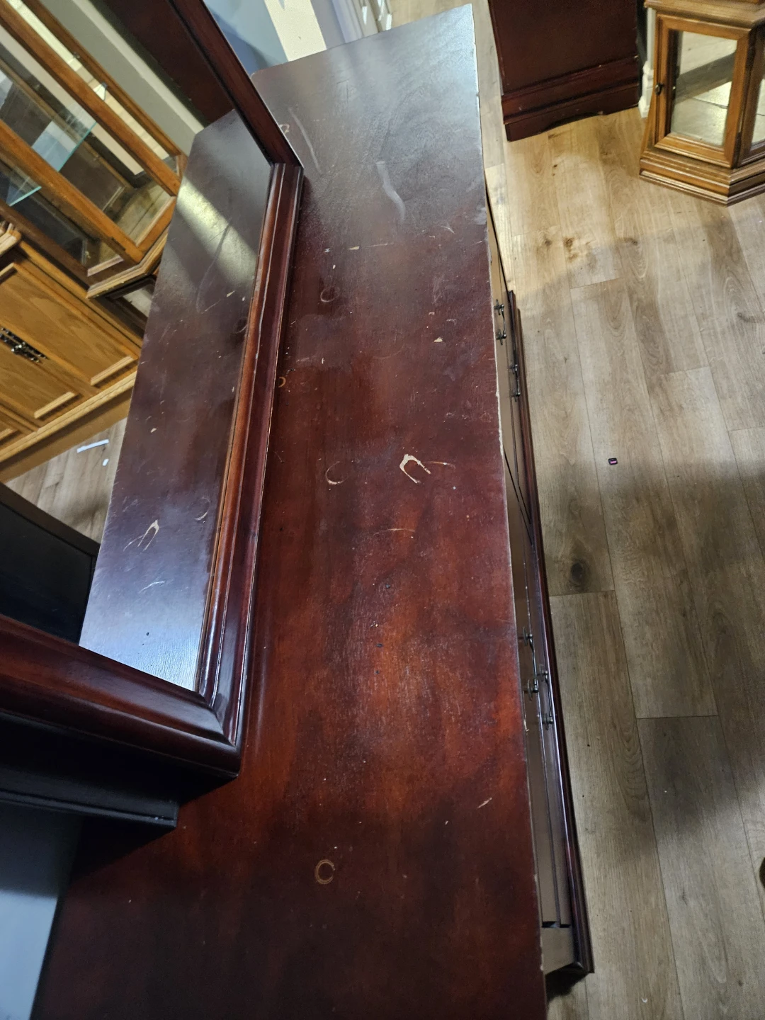 Wooden Dresser with Mirror - photo 5