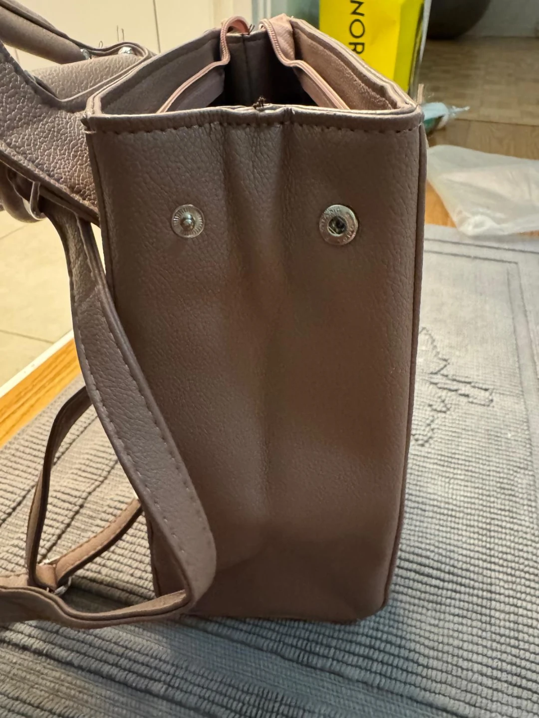 Pink  Leather Backpack Purse - photo 3