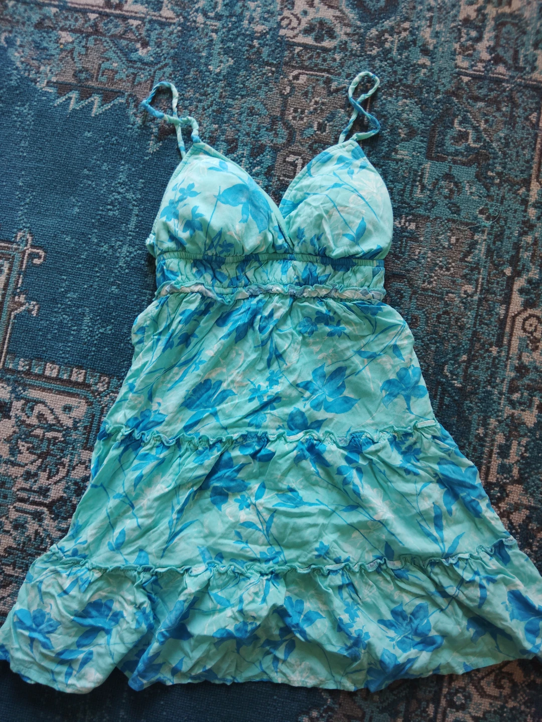 Women's Tiered Floral Mini Dress