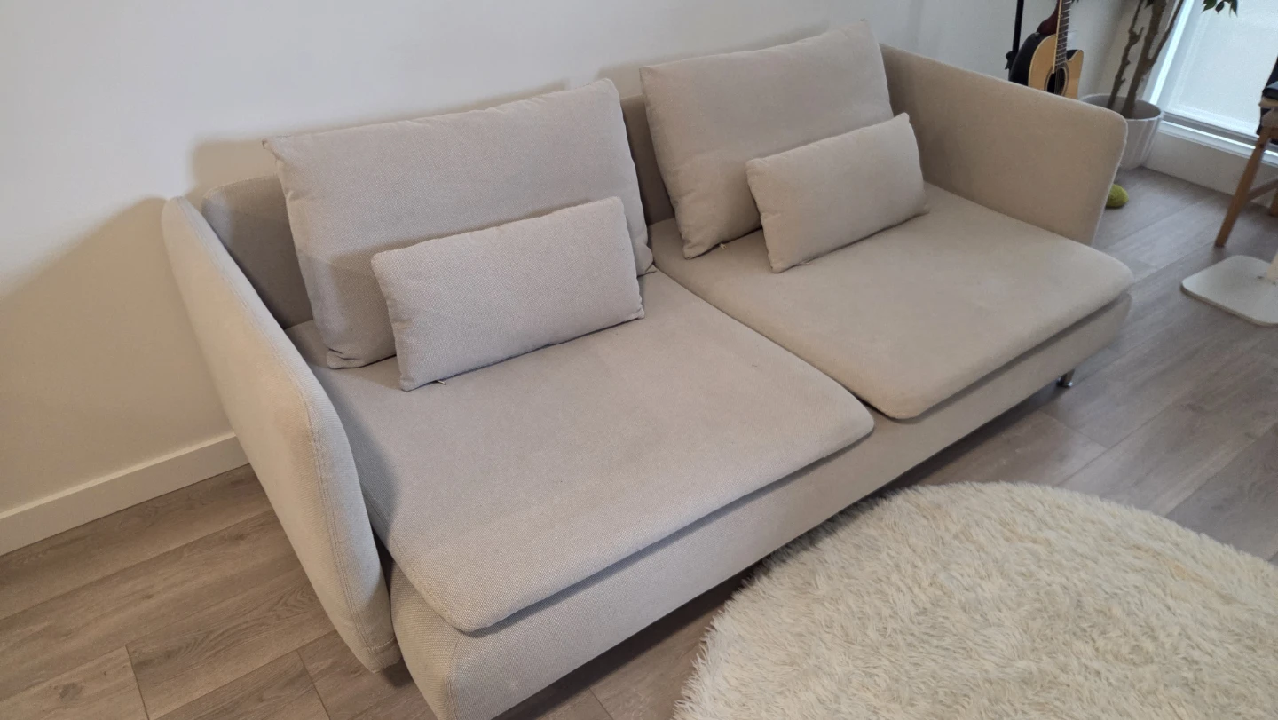 IKEA SÖDERHAMN Sofa – Modern Beige, Good Condition