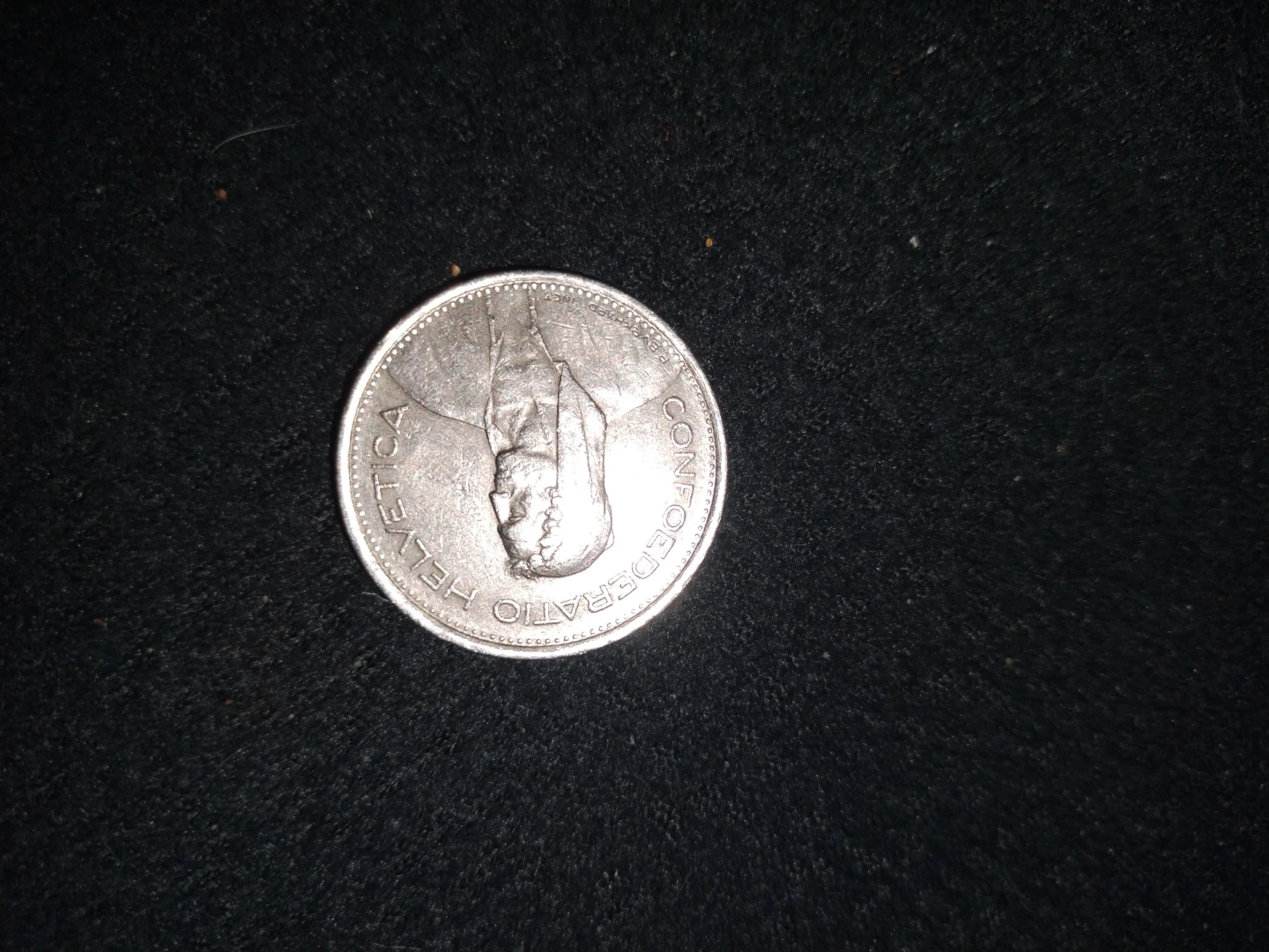 1970 Swiss 5 Franc Coin