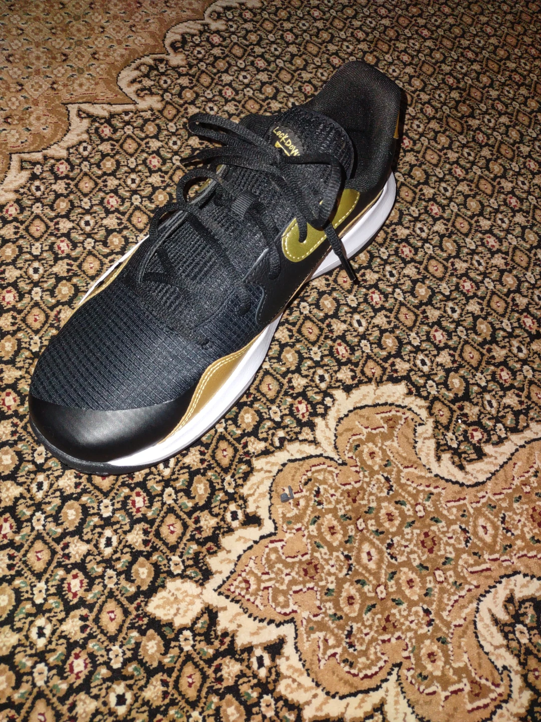 LucoDawn Black and Gold Running Shoes - photo 2
