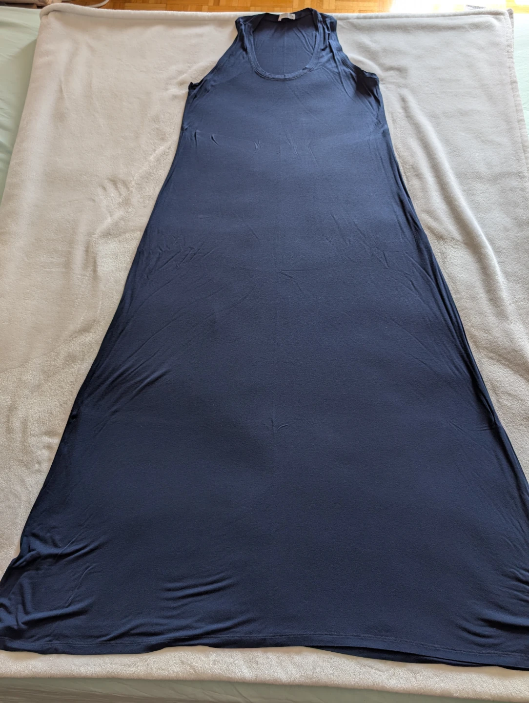 Navy Sleeveless Maxi Dress