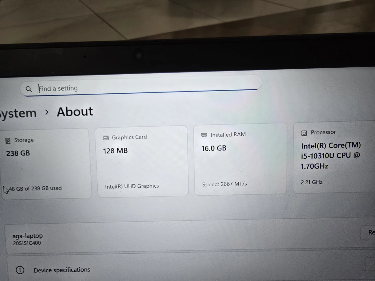 Lenovo Thinkpad T14 Laptop - 16GB RAM, i5 10th Gen, 256GB SSD - photo 4