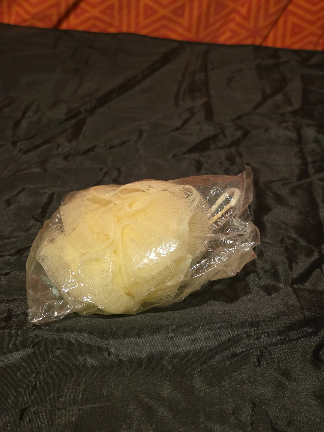 Yellow Mesh Shower Puff - photo 3