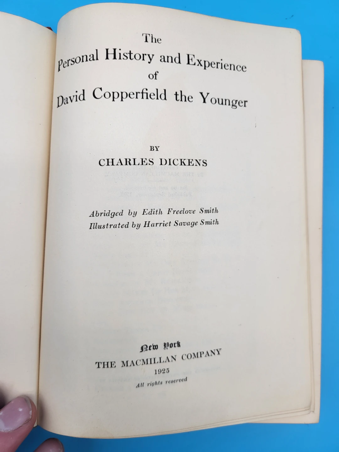 Antique David Copperfield by Charles Dickens - 1925 Edition - photo 2