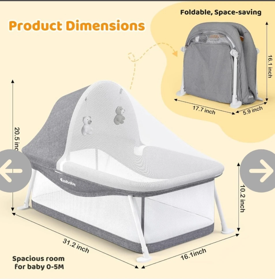 Ezbaby Portable Baby Bassinet - photo 2