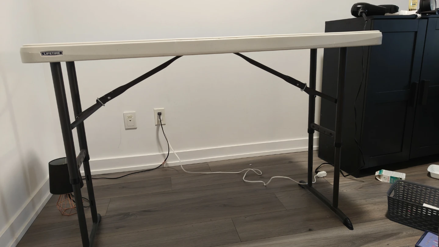 Folding Table – Adjustable Height (3 Levels) – LIFETIME Brand - photo 3