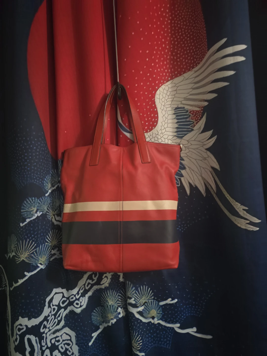Coach Stunning Red Leather  Roomy Tote Bag Reversible - photo 2