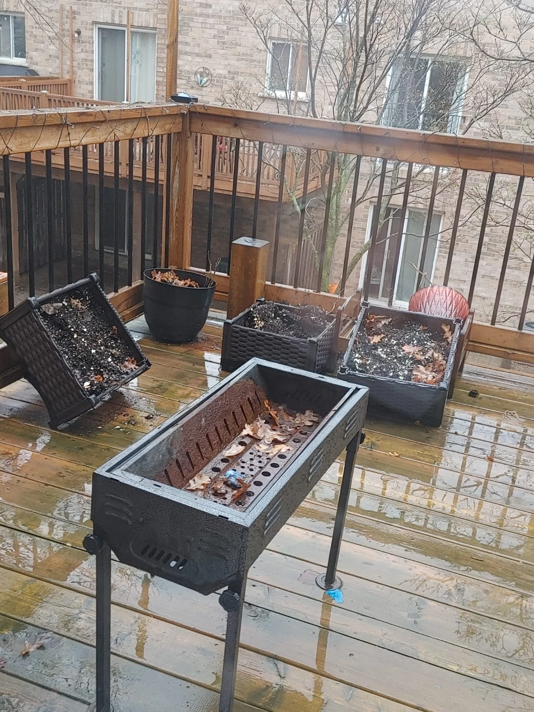 Black Metal BBQ Grill - photo 2
