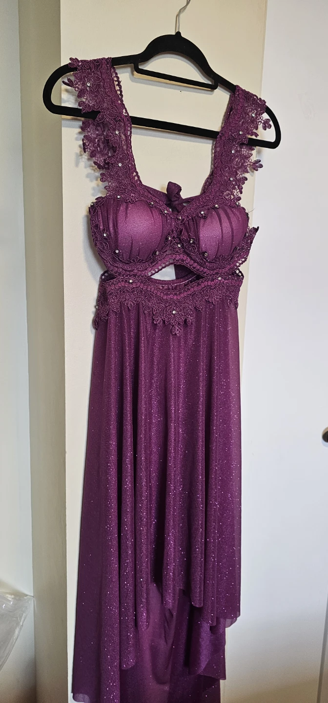 Purple Glittery Lace Dress - photo 2