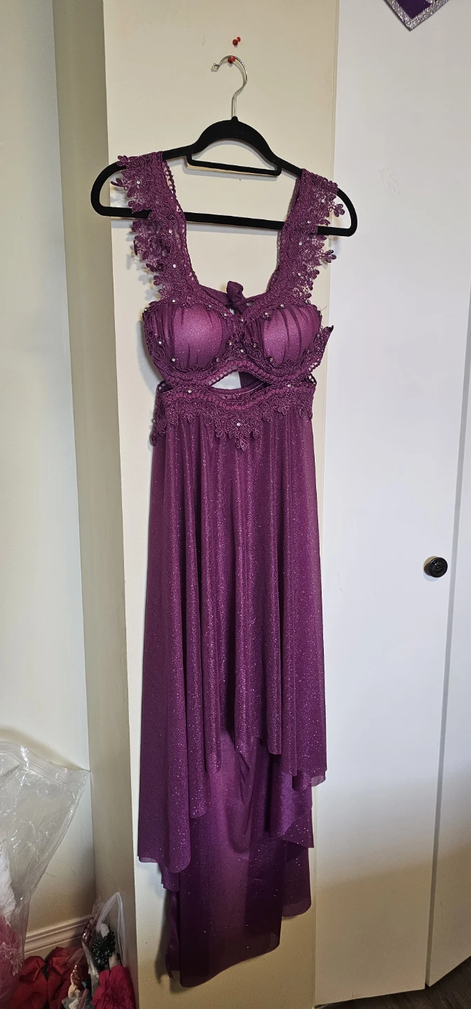 Purple Glittery Lace Dress - photo 3